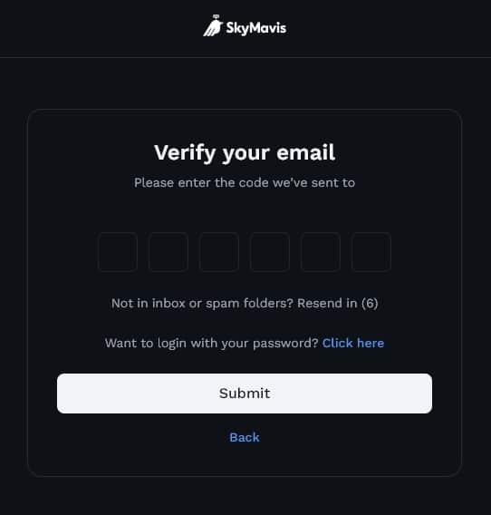 verificar email ronin wallet