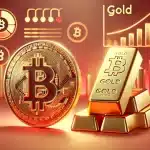 Bitcoin x Ouro: ETFs de BTC podem superar os de ouro em 2 meses