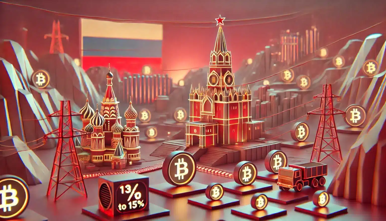 Rússia aprova imposto de 13% a 15% para mineradores de criptomoedas