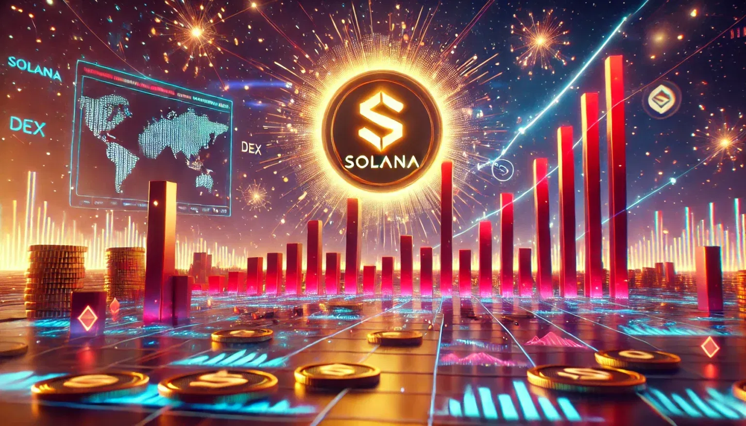 Solana brilha no mercado DEX com volumes recorde