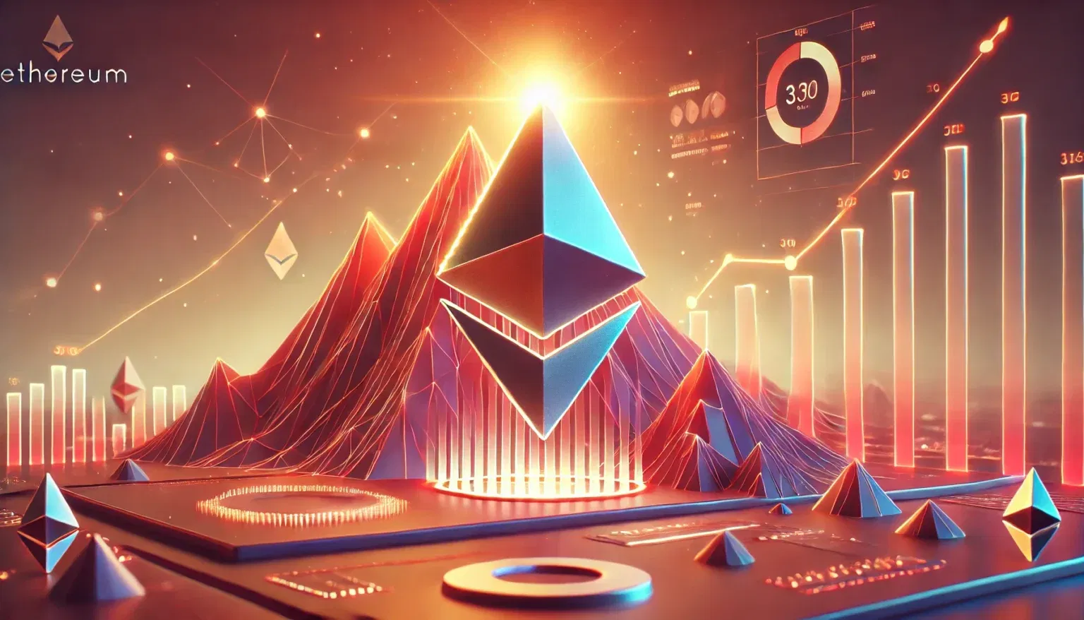 Ethereum rumo ao Topo: Entradas em ETFs de Ether dobraram e 2025 promete alta