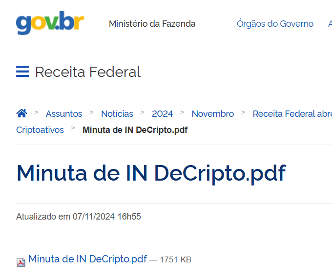 imposto Bitcoin receita federal