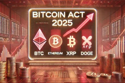 Bitcoin Act 2025 eleva preços de BTC, Ethereum, XRP e Dogecoin