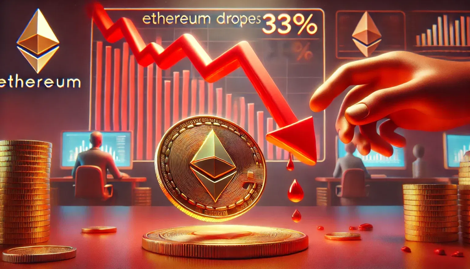 Ethereum cai 33% depois de Eric Trump chamar de "ótimo momento"