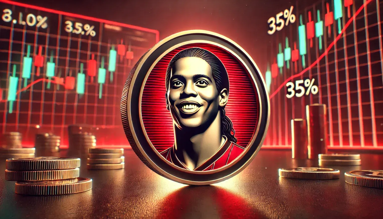 Token de Ronaldinho dispara 35% de fornecimento interno e US$ 397 milhões em capitalização de mercado