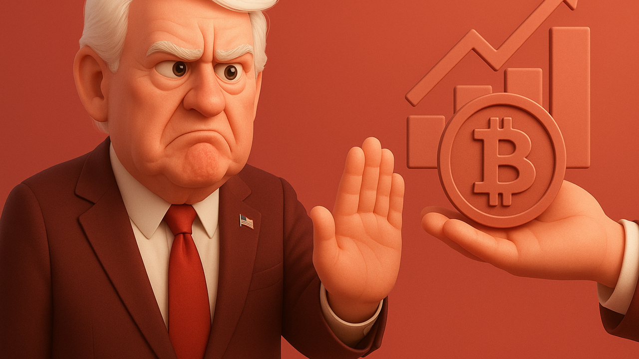 Donald Trump nega lucros com criptomoedas